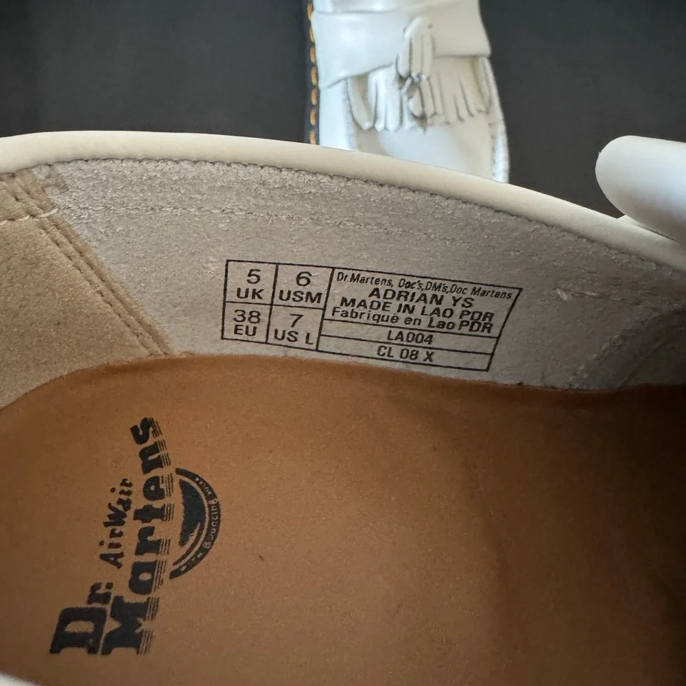 Dr. Martens White Adrian Loafers - Picture 6 of 6